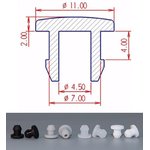 AS-7,0 Заглушка силиконовая диаметр 7мм (черная)