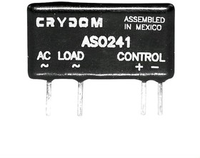 Фото 1/3 ASO242R, Solid State Relays - PCB Mount PCB Mini-SIP 280V 2A,4-10VDC,RN,SCR