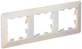 Фото 1/6 Рамка 3-м AtlasDesign Air жемчуж./дым. бел. SE ATN220403