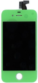 Дисплей (экран) в сборе с тачскрином для Apple iPhone 4S green без крепежа