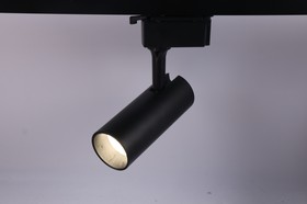 Фото 1/9 Трековый светильник однофазный ЭРА TR5-10 COB BK светодиодный 10Вт 4000К 700Лм черный Б0049051