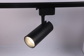 Фото 1/10 Трековый светильник однофазный ЭРА TR5-20 COB BK светодиодный 20Вт 4000К 1500Лм черный Б0049053