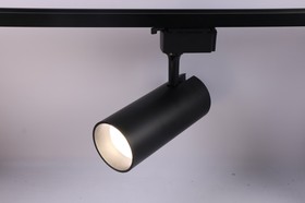 Фото 1/10 Трековый светильник однофазный ЭРА TR5-30 COB BK светодиодный 30Вт 4000К 2200Лм черный Б0049055