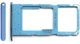 Держатель (лоток) SIM карты для Huawei Honor 10i (HRY-LX1T) голубой