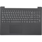 Клавиатура (топ-панель) для ноутбука Lenovo V15-ADA серая с серым топкейсом