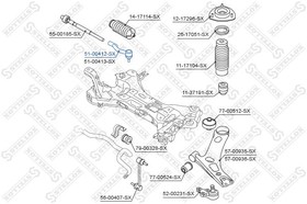 51-00412-SX, 51-00412-SX_наконечник рулевой левый!\ Hyundai Tucson IX35 09