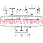 HP8406NY, Колодки тормозные дисковые передние NISSAN MAXIMA QX 95-00 ...