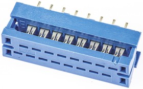 Фото 1/4 1658525-8, 16-Way IDC Connector Plug for Cable Mount, 2-Row