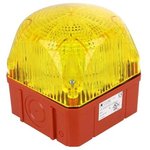 874167405, Сигнализатор световой, цвет желтый, напряжение питания 24В DC/AC, Источник света: LED, IP65