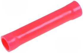 Фото 1/9 34070, PLASTI-GRIP Butt Splice Connector, Red, Insulated, Tin 22 → 16 AWG