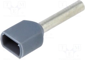 BM00653, Наконечник: втулка, изолированный,двойной, медь, 0,75мм2, 10мм