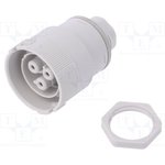 3702/A, Connector: AC power supply; push-in; "mom"; 0.5-2.5mm2; 16A; 250V; IP68