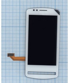 Фото 1/2 Дисплей (экран) в сборе с тачскрином для Nokia 700 белый