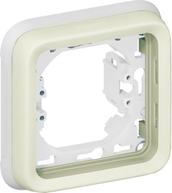 Фото 1/3 Plexo Белый Рамка 1-ая с суппортом для внутреннего монтажа IP55 | 069692 | Legrand