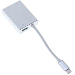 488059, Переходник Buro BHP (Адаптер) USB Type-C(m)(f) miniDP(f) 0.1м сереб