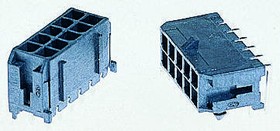 Фото 1/3 43045-1013, Прямоугольный разъем, Micro-Fit 3.0 43045 Series, 10 контакт(-ов), Штекер, 3 мм, Сквозное Отверстие