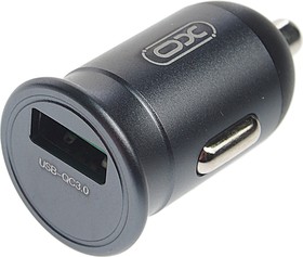 CC46 Gray, Устройство зарядное в прикуриватель 1USB 12V серое XO