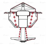 Термостат для а/м ГАЗ-3302,2705 дв. ГАЗ-560 «Steir» (термоэлемент) LUZAR LT 03560