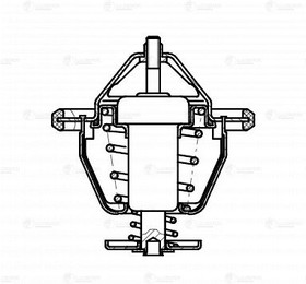 Фото 1/7 LT3007, Термостат Great Wall Hover H5 (10-) 2.0D (82С) (термоэл.) (LT 3007)