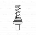 LT 1807, Термостат VAG Polo Sedan 10-, Rapid 12- 1.6i элемент 87°С Luzar