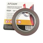 0321 Акриловая двусторонняя клейкая лента AFOAM® 12мм х 5м х 0,8мм, серый