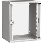 Шкаф коммутационный ITK LWE3-15U64-GF настенный, стеклянная передняя дверь, 15U ...