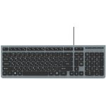 Клавиатура RITMIX RKB-400 Grey Проводная SLIM ,USB (80000596)