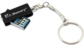 Флешка USB Dr. Memory 005 4Гб, USB 3.0, серебристый