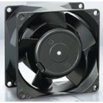 AC axial fan, 115 V, 80 x 80 x 38 mm, 47 m³/h, 28 dB, sintec slide bearing ...