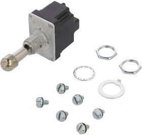 Фото 1/4 2TL1-12A, MICRO SWITCH™ Toggle Switches: TL Series, Double Pole Double Throw (DPDT) 3 Position, Special Circuitry (On - On ...