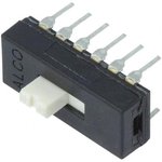1-1825010-3, Slide Switch - 4PDT - Through Hole - AS Series - 300 mA - 115 V.