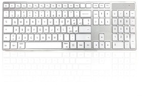 Фото 1/4 KYBAC301-BTMACIT, 301 MAC Wireless Bluetooth Mac Keyboard, QWERTY, White