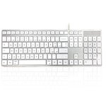 KYBAC301-UCMC-IT, 301C MAC Wired USB Mac Keyboard, QWERTY, White