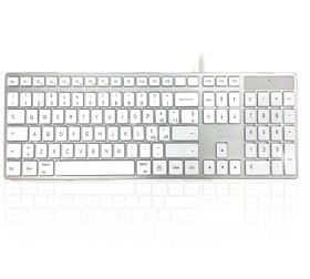 Фото 1/2 KYBAC301-UCMC-IT, 301C MAC Wired USB Mac Keyboard, QWERTY, White