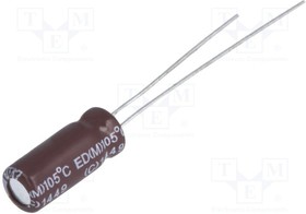 ED1A222MNN1025, Конденсатор: электролитический, с низким импедансом, THT, 10ВDC