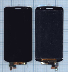Дисплей (экран) в сборе с тачскрином для LG G2 Mini черный