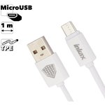 USB кабель inkax CK-51 Fast MicroUSB, 1м, TPE (белый)