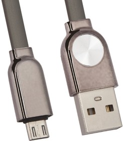USB кабель JOYROOM DAWN Series S-M339 Mirco USB 1м плоский метал. разъемы (черный)