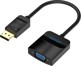 Фото 1/2 Адаптер-переходник Vention DisplayPort 20M/VGA 15F (HBFBB), Адаптер-переходник Vention DisplayPort 20M   VGA 15F