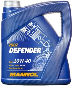 MN7507-4, 7507-4 MANNOL DEFENDER 10W40 4 л. Полусинтетическое моторное масло 10W-40