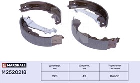M2520218, Торм. колодки барабанные задн.
