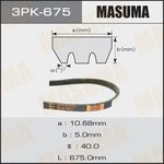 3PK-675, Ремень поликлиновой 3PK675 Masuma