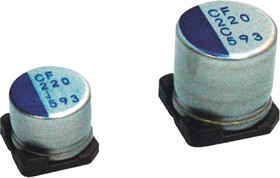 Фото 1/2 PCF1D220MCL1GS, 22μF Surface Mount Polymer Capacitor, 20V dc