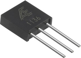 SM1Y10K00QT, SM 10kΩ ±0.02% SER Resistor Array, 2 Resistors, 0.3W total, SIP, Through Hole