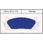 TCA1046, Колодки тормозные дисковые /комплект 4 шт/