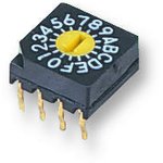 DRS 3016, Switch DIP N.O./N.C. SP16T 16 Flush Screwdriver 0.03A 15VDC PC Pins ...