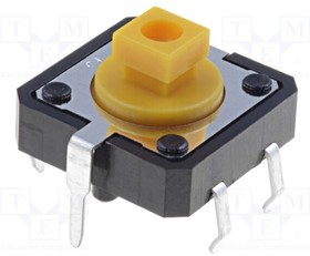 B3F-4155, Tactile Switches 12MM Tactile Switch 260GF 7.3MM