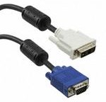 751-20010-00500, Cable Assembly VGA 5m 28AWG DVI-I to High Density D-Sub 15 to 29 POS M-M Tube