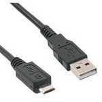 102-1092-BL-00050, Cable Assembly USB 0.5m Micro USB Type B to USB Type A 5 to 4 ...