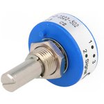 357B0502MAB251S22, 5k Rotary Potentiometer Continuous-Turns 1-Gang Panel Mount ...
